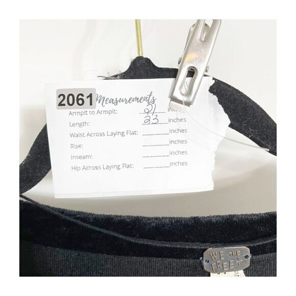 Free People Milan Layering Top Black Womens Pullover Oversized Size XS - Picture 8 of 8